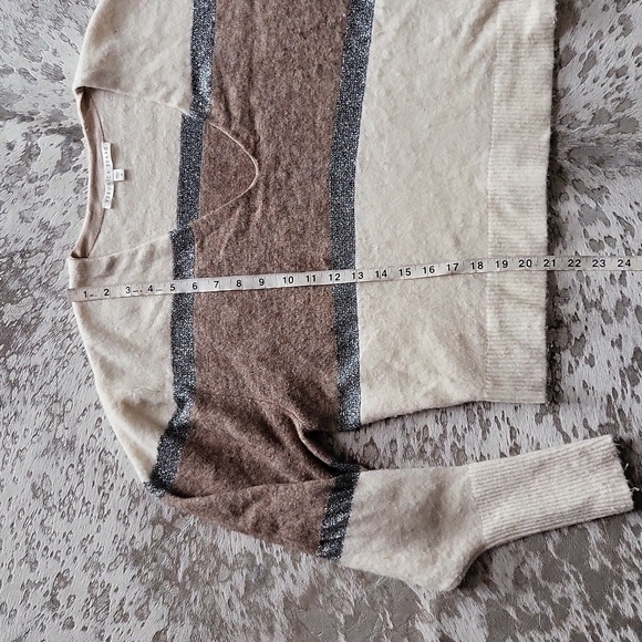 Veronica Beard Miley Colorblock Metallic Pullover Sweater SzM - Picture 6 of 8